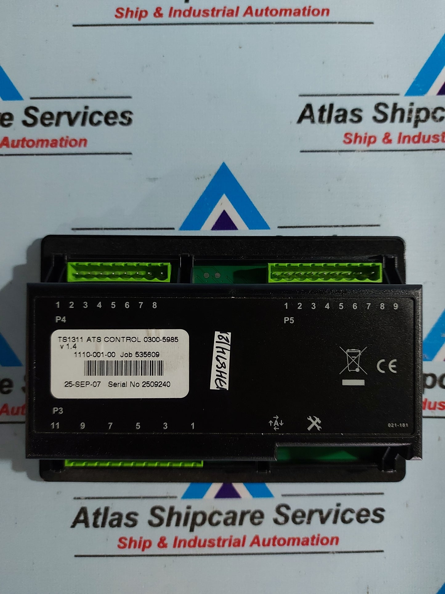 CUMMINS TS1311 ATS CONTROL ASSY.PART 0300-5985 TRANSFER SWITCH CONTROLLER