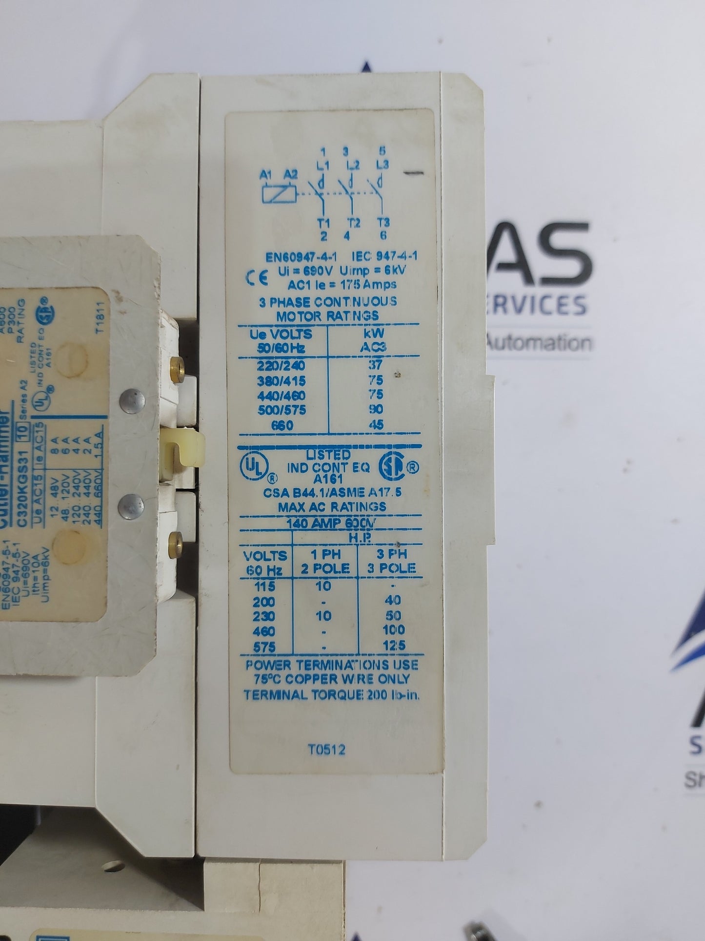 CUTLER-HAMMER AE16NN0 10E FREEDOM SERIES NON-REVERSING IEC MAGNETIC STARTER