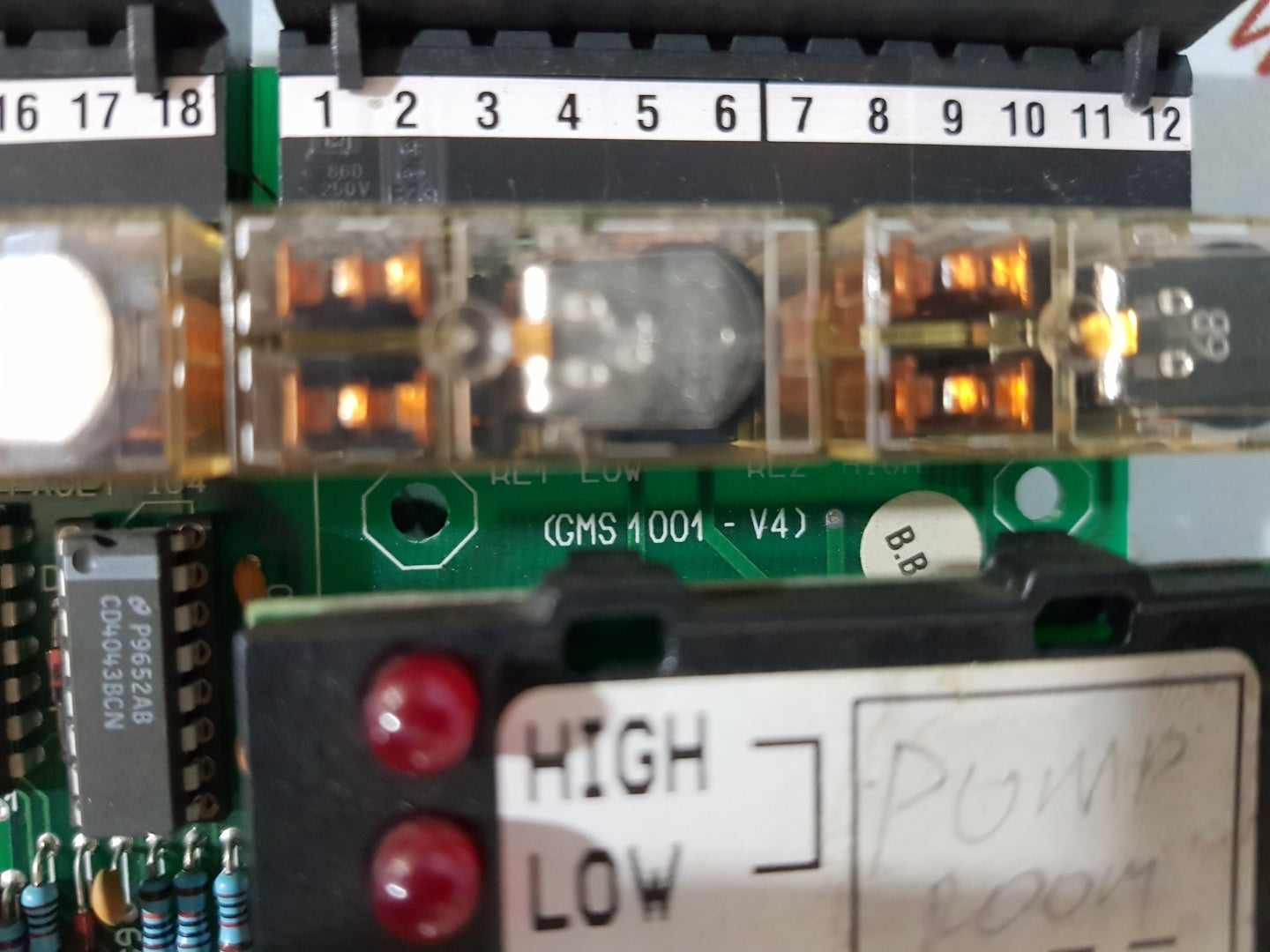 Crowcon GMS1000 SS/6 Printed Circuit Board