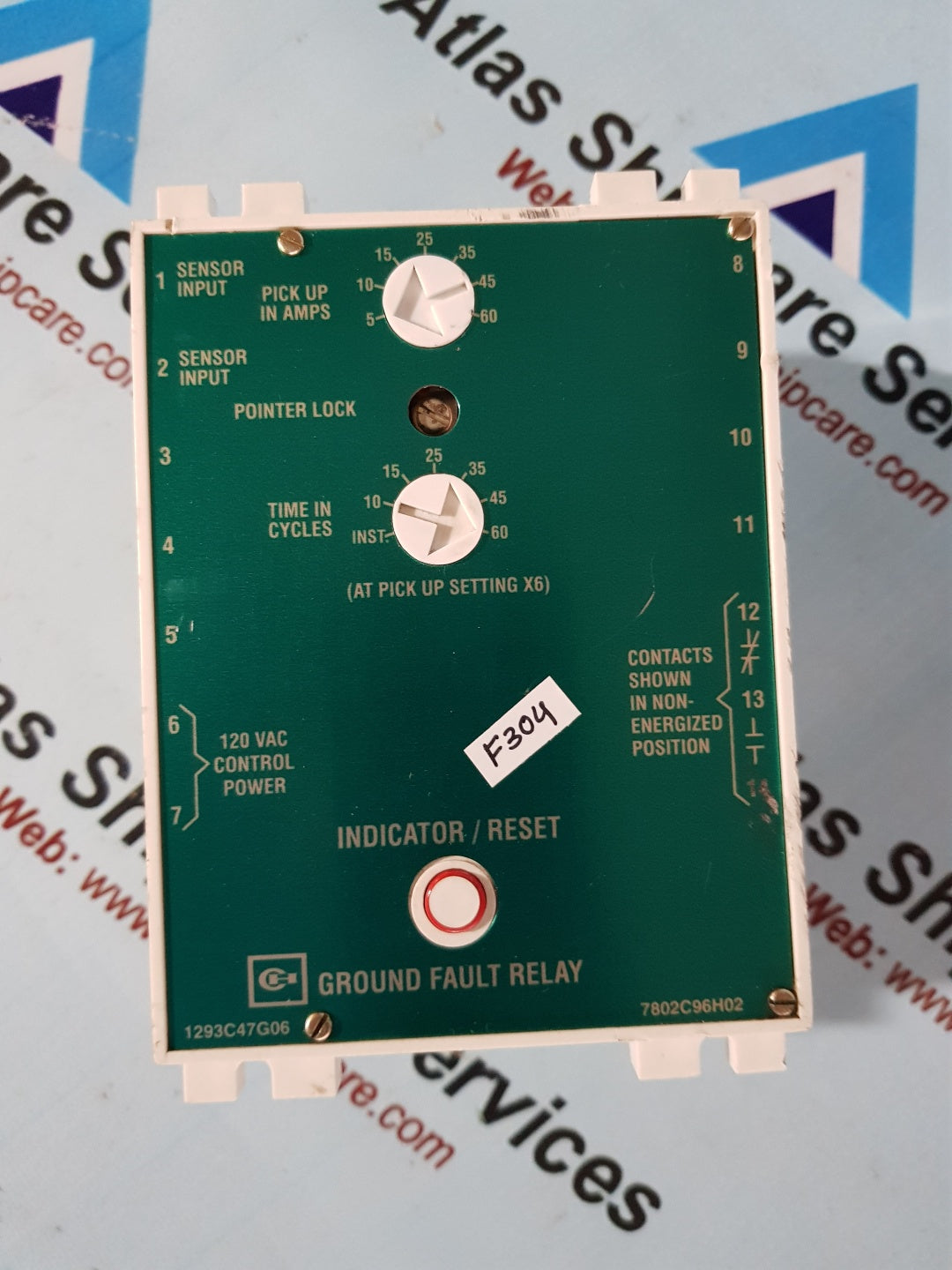 Shell Ground Relay Cutler-Hammer Ground Fault Relay 1293C47G06 – Atlas Shipcare Services