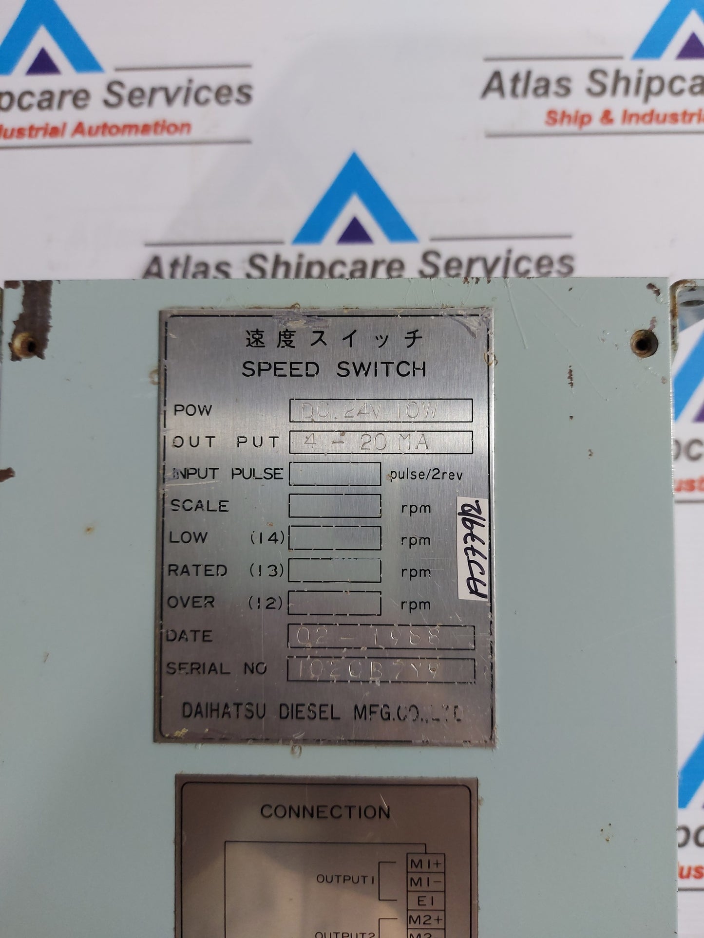 DAIHATSU SPEED SWITCH DC 24V 10W