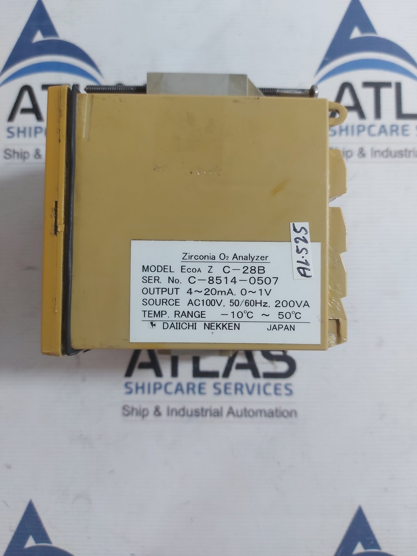 DAIICHI NEKKEN ECOA Z C-28B ZIRCONIA OXYGEN ANALYZER