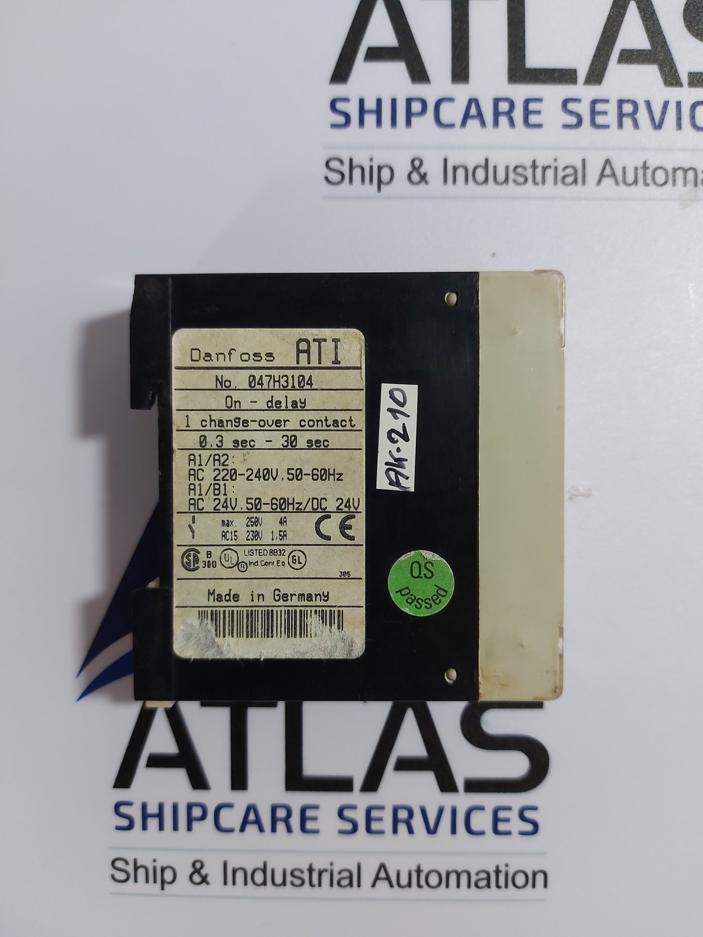 DANFOSS ATI ELECTRONIC TIMER 0.3-30s 047H3104