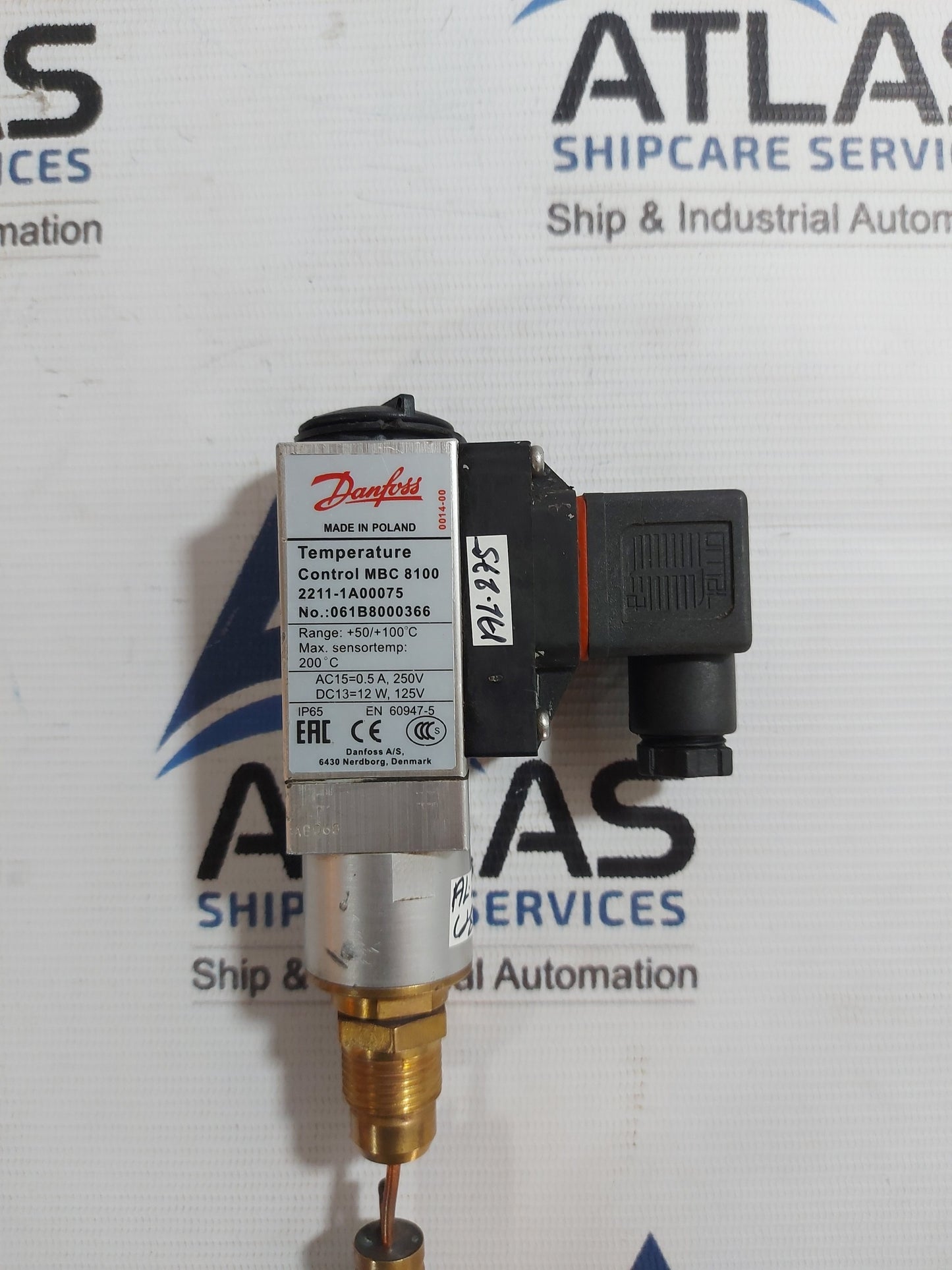 DANFOSS MBC 8100 TEMPERATURE CONTROL 061B8000366 50/100'C