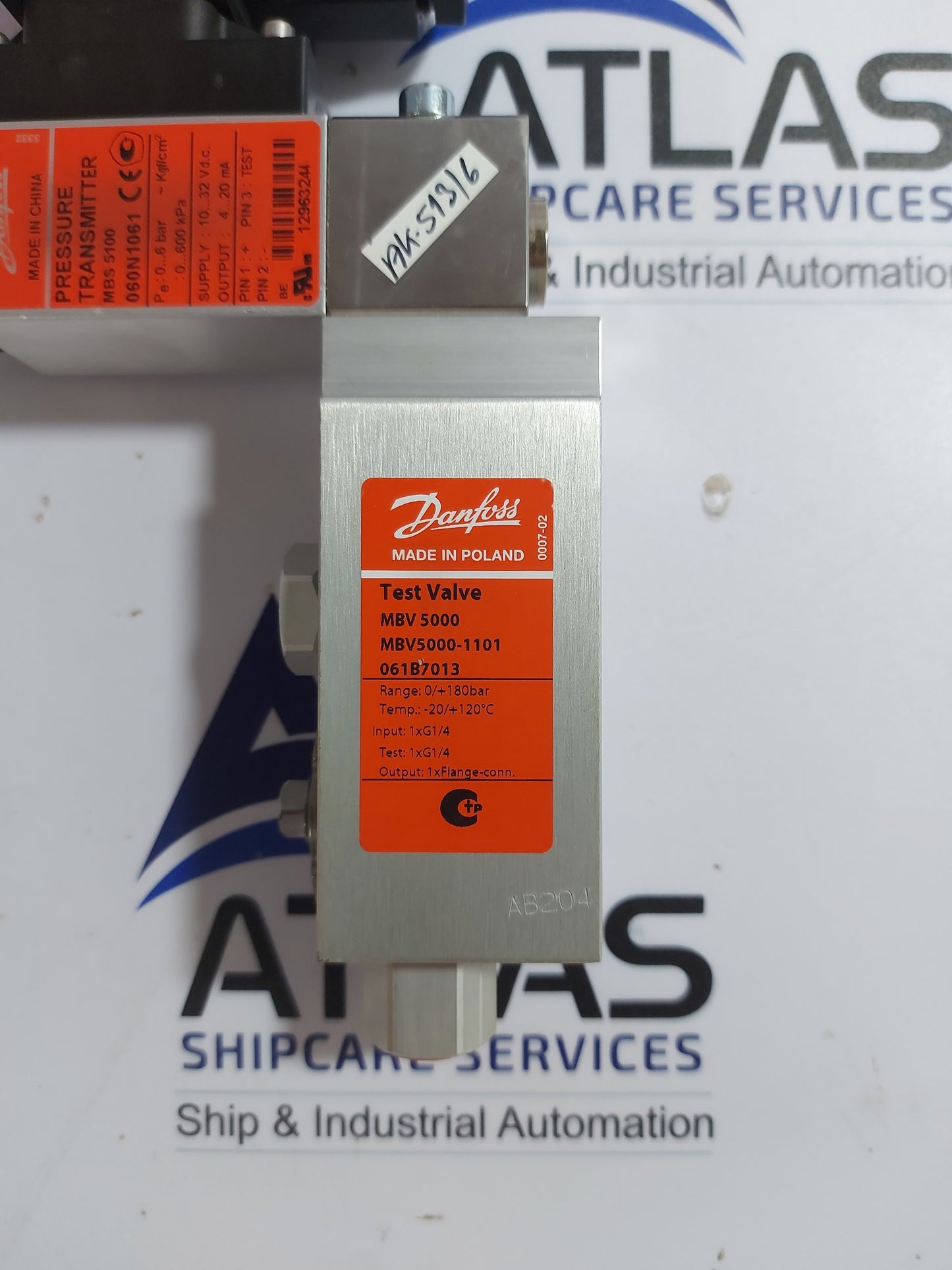 DANFOSS MBV5000-1101 TEST VALVE 061B7013