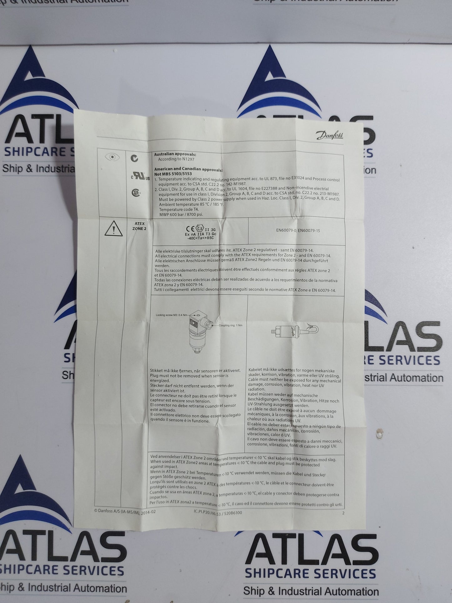 DANFOSS MBV5000-1101 TEST VALVE 061B7013
