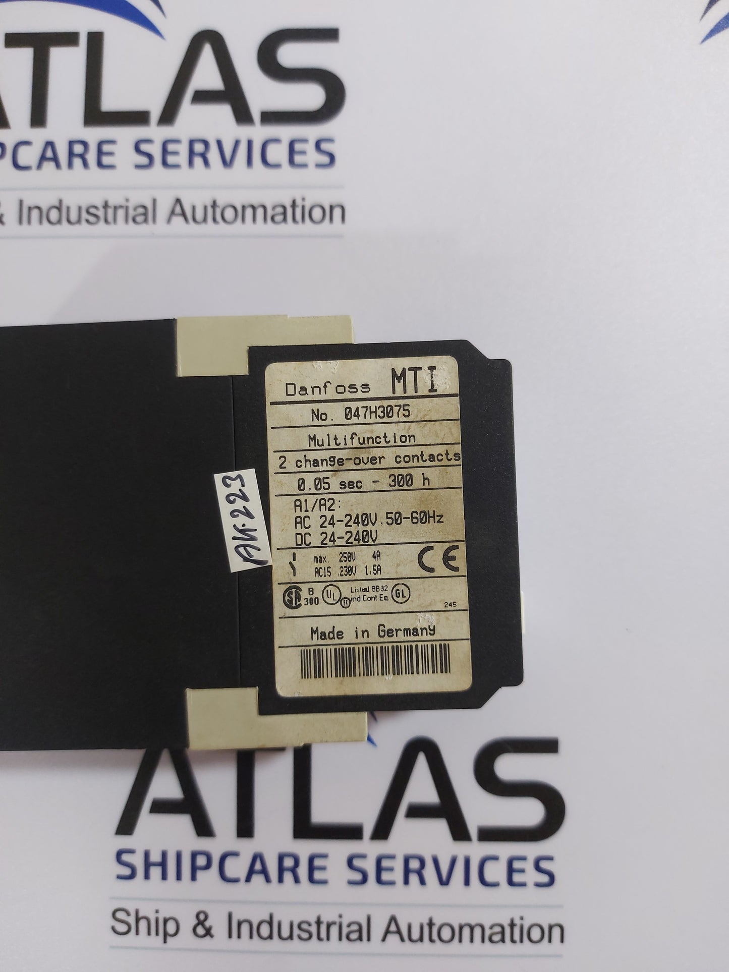 DANFOSS MTI MULTIFUNCTION TIMER RELAY 047H3075