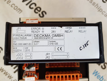 DECKMA FMS 3000 AM01-E3 FIREALARM OUTPUT MODULE