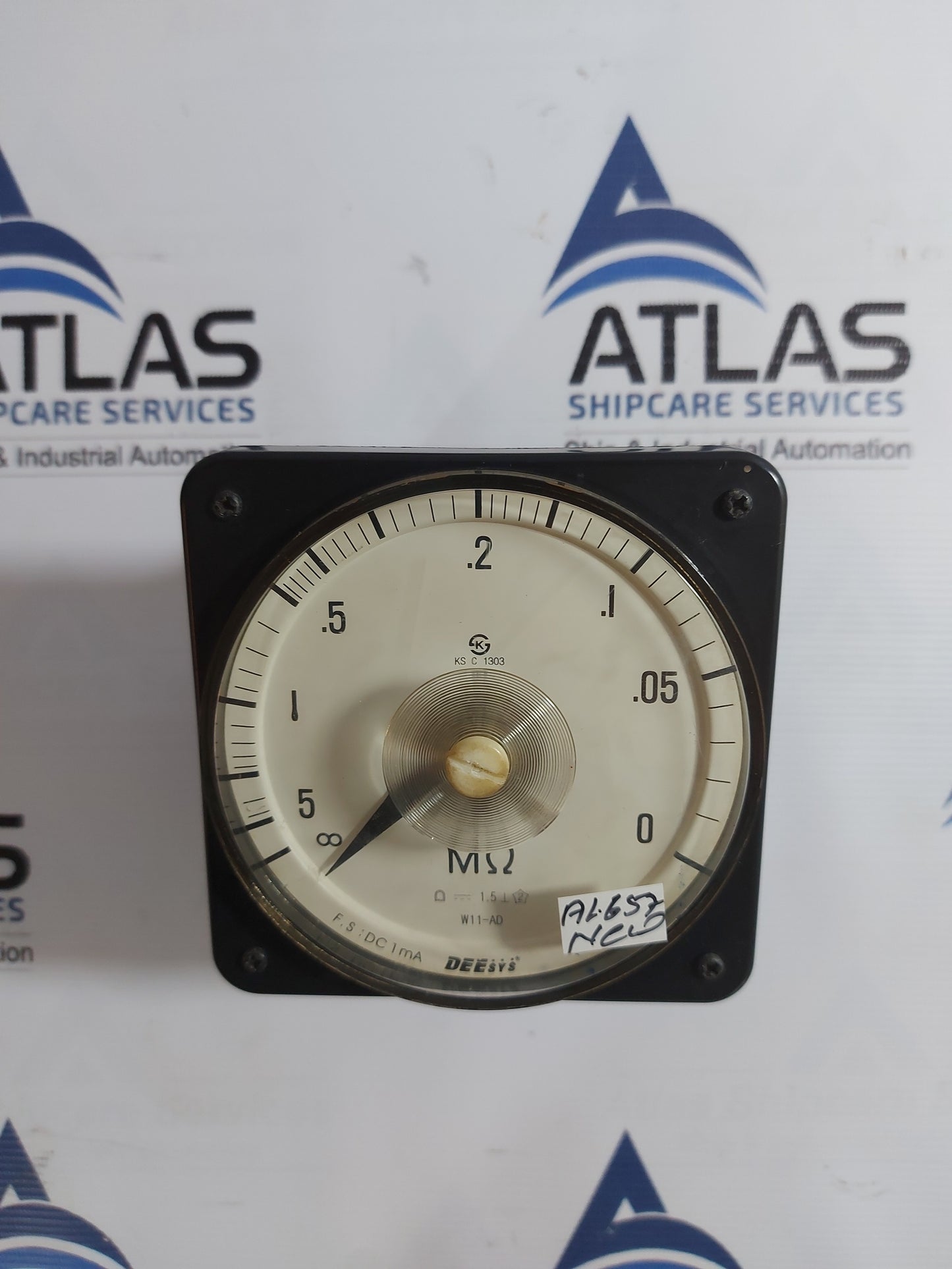 DEESYS W11-AD MEGA OHM INSULATION MONITOR METER PANEL GAUGE 0-5MΩ