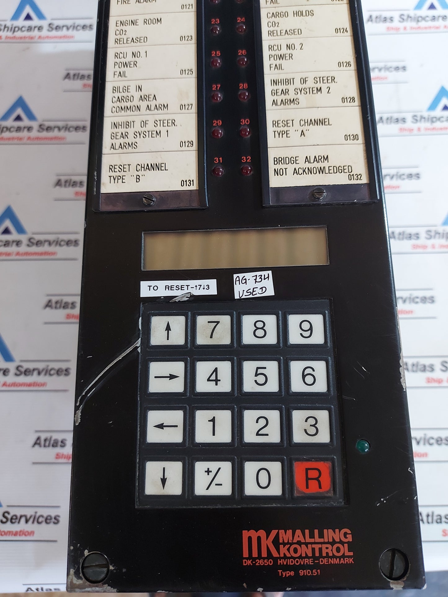 DEIF MALLING KONTROL 910.51 CONTROL PANEL AG734