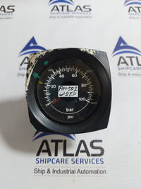 DEIF DUAL-SCALE INDUSTRIAL PRESSURE GAUGE