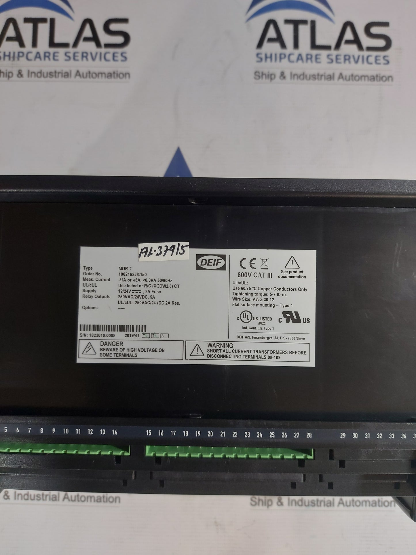 DEIF MDR-2 MULTI DIFFERENTIAL PROTECTION RELAY
