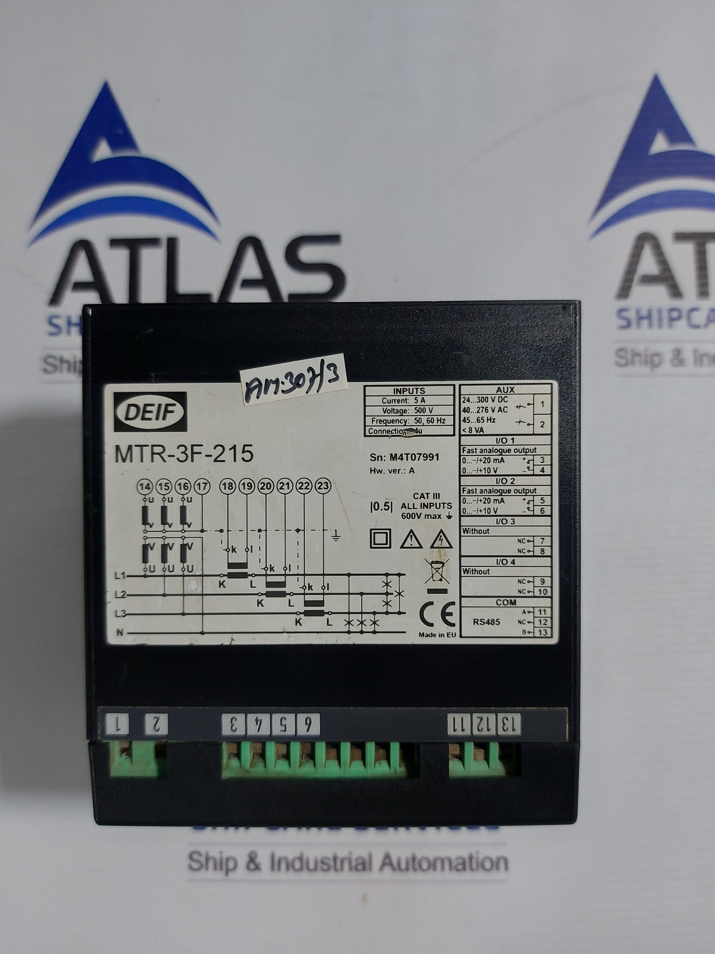 DEIF MTR-3F-215 MULTI-TRANSDUCER 500V 5A 50-60Hz