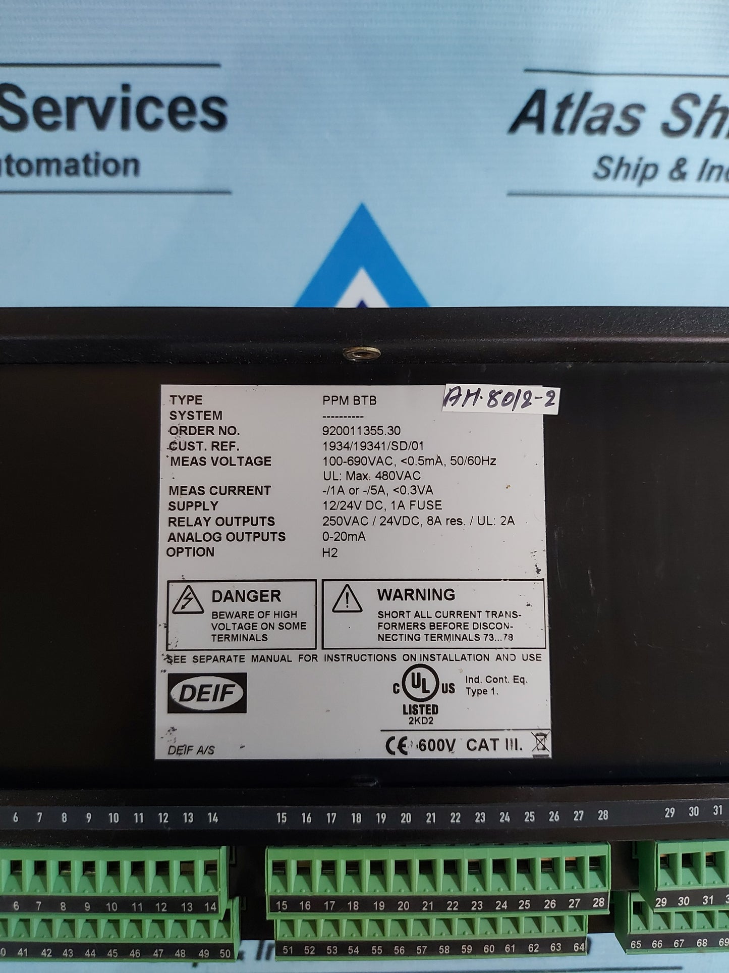 DEIF PPM BTB WITH DU-2/MKIII PROTECTION AND POWER MANAGEMENT DISPLAY