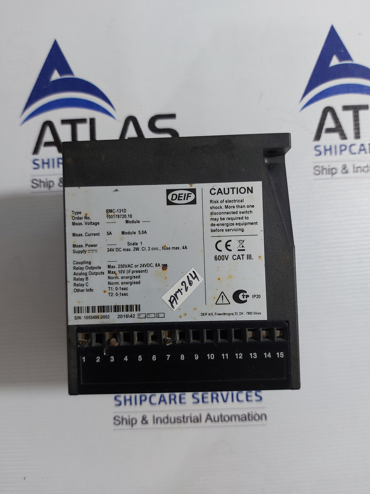 DEIF RMC-131D/2 DIFFERENTIAL CURRENT RELAY 24VDC 5A