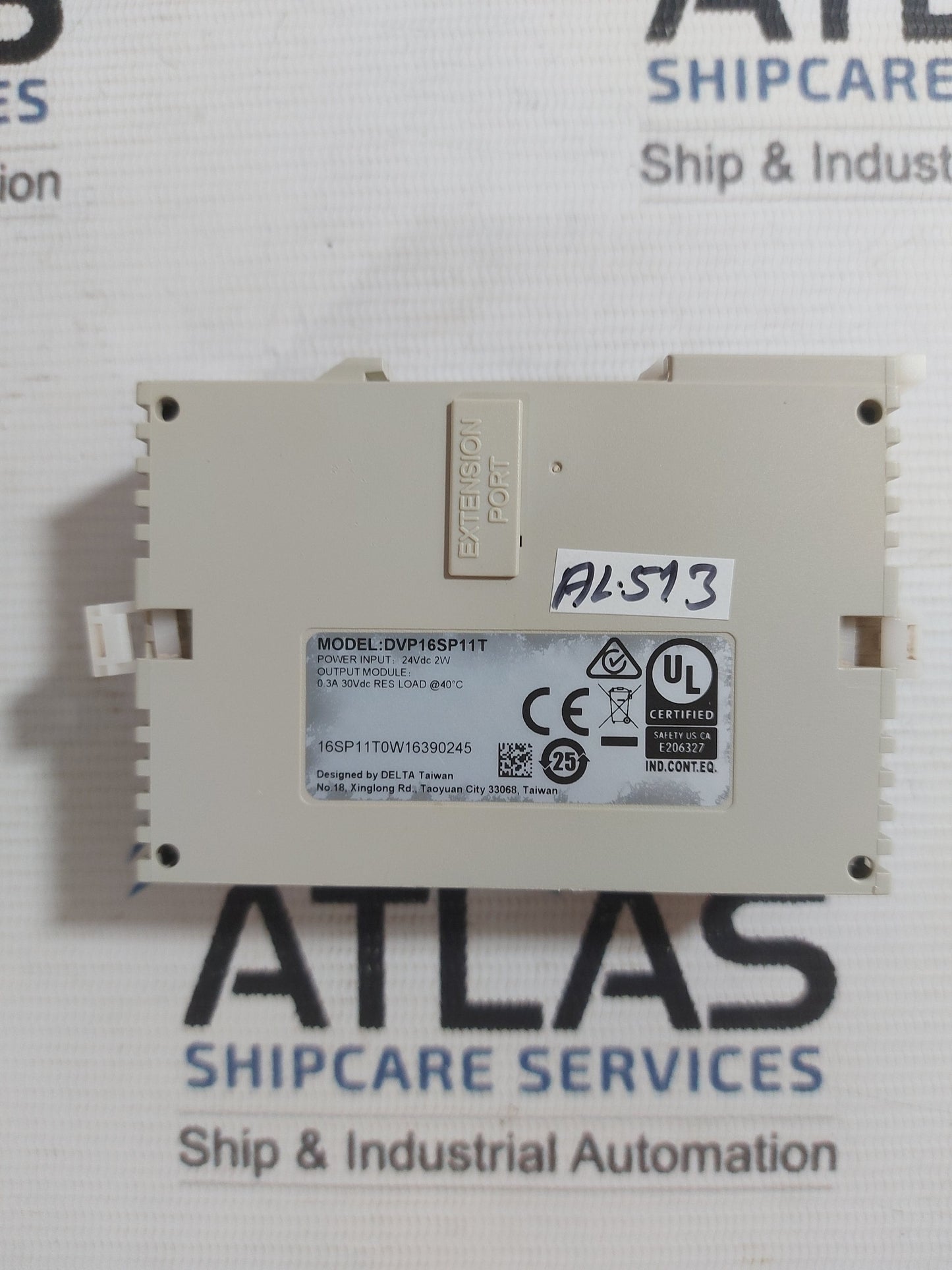 DELTA DVP16SP11T TRANSISTOR OUTPUT DIGITAL EXTENSION MODULE 8DI/8DO