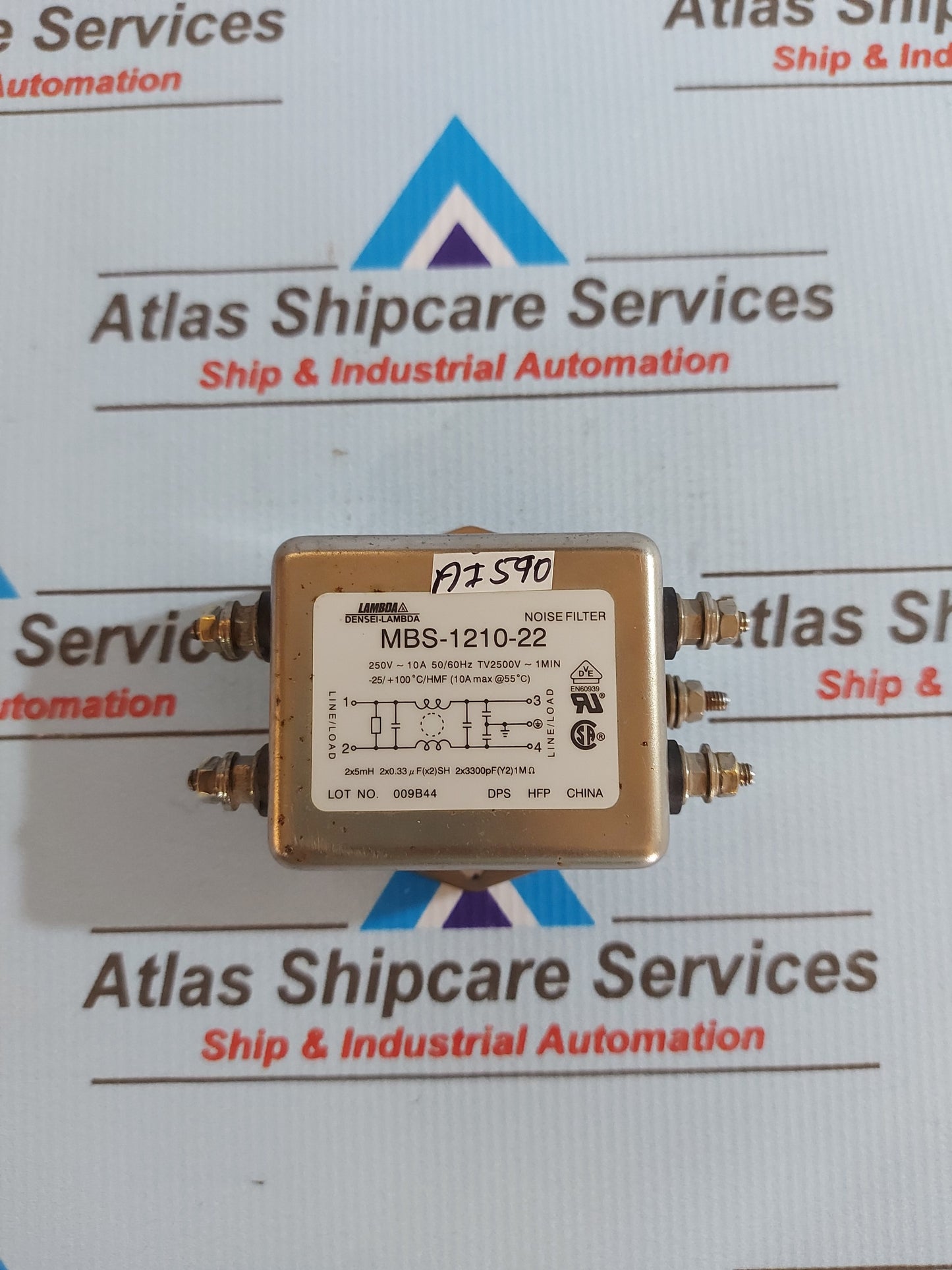 DENSEI-LAMBDA MBS-1210-22 NOISE FILTER 250V ~ 10A