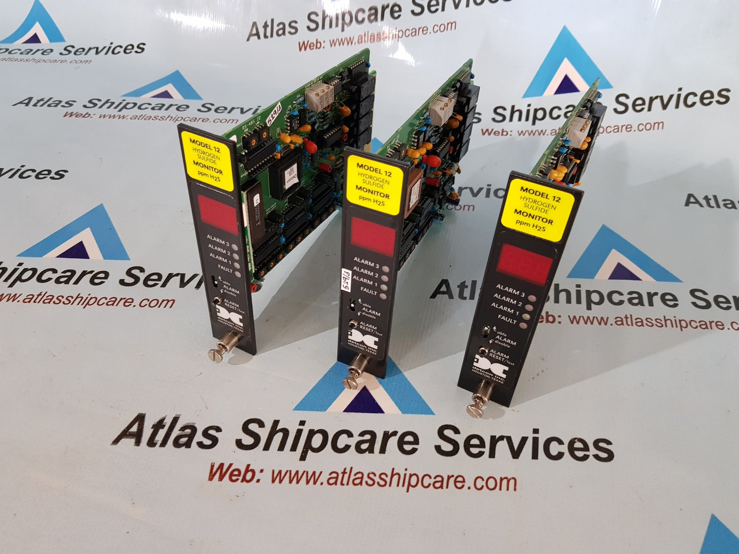 DETCON MODEL 12 HYDROGEN SULFIED MONITOR PPM H2E