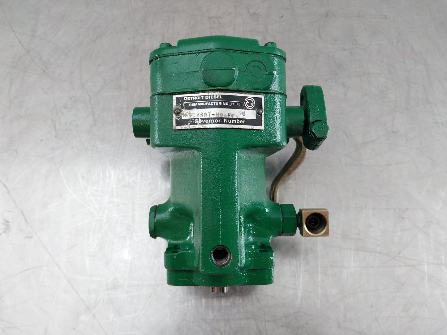 DETROIT DIESEL ENGINE 16V71 LH ROTATION GOVERNOR SINGLE PORT R5108307-HD-F6-14