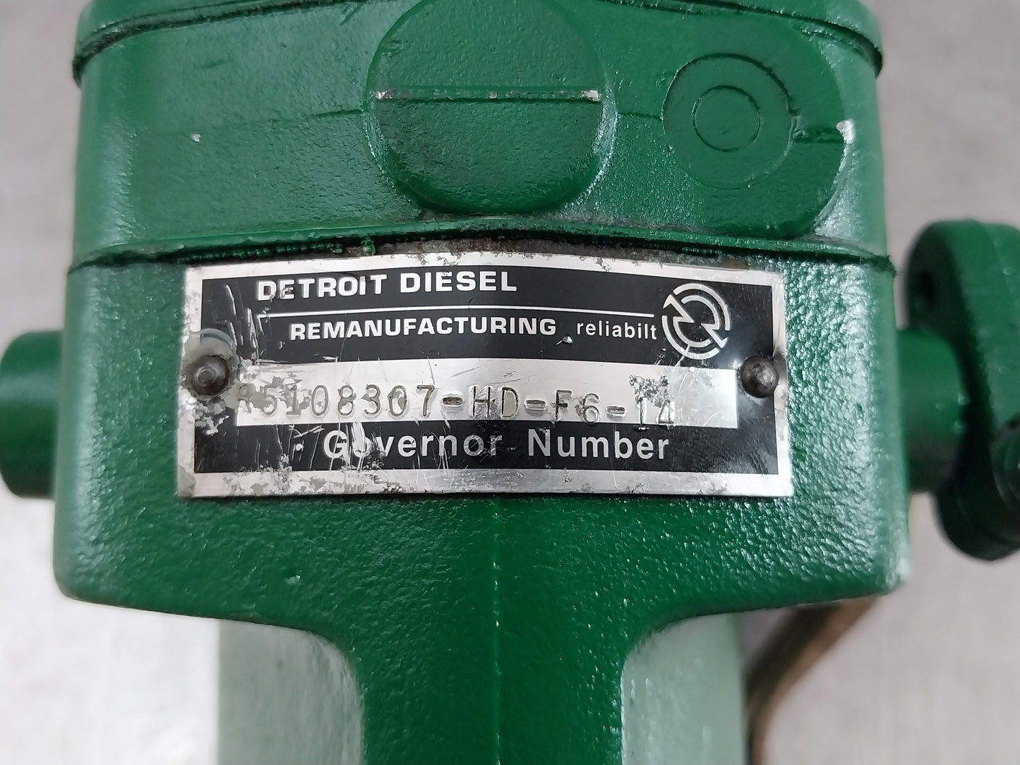 DETROIT DIESEL ENGINE 16V71 LH ROTATION GOVERNOR SINGLE PORT R5108307-HD-F6-14