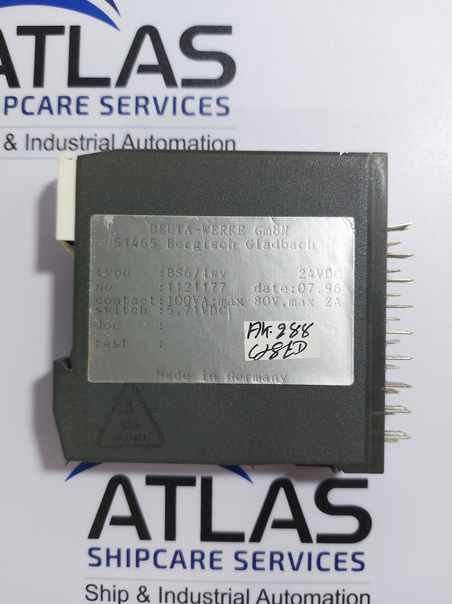 DEUTA-WERKE BS6/1WY OUTPUT RELAY