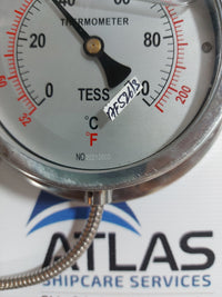 DIAL THERMOMETER FOR REMOTE READING (0-100'C)