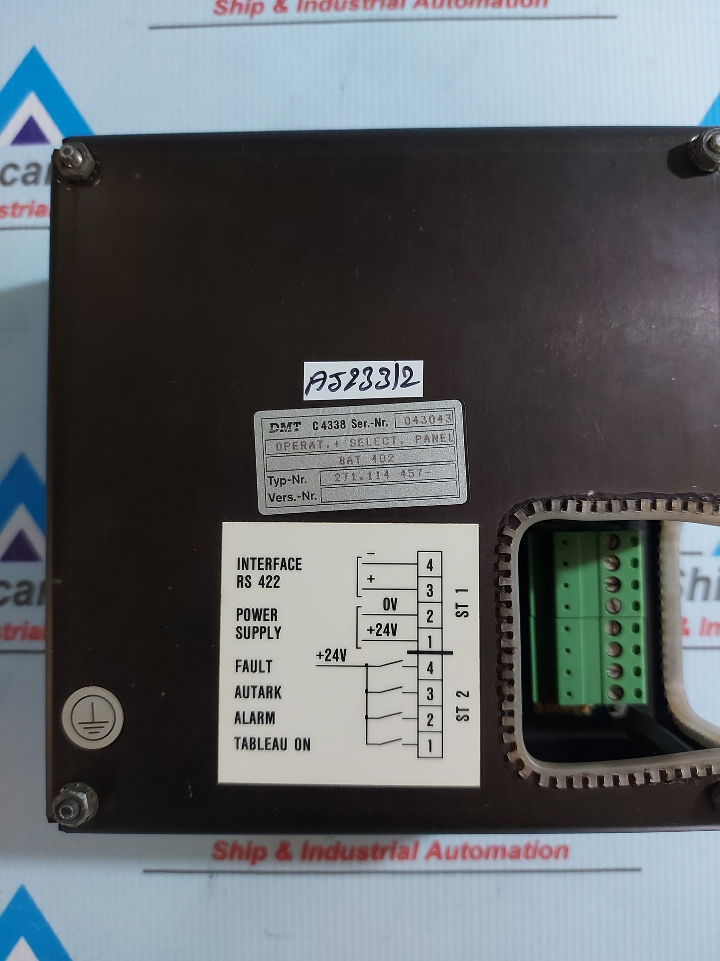 DMT BAT 402 271.114 457 OPERATOR SELECTOR PANEL