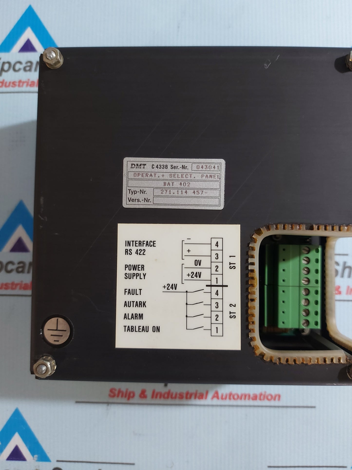 DMT BAT 402 271.114 457 OPERATOR SELECTOR PANEL