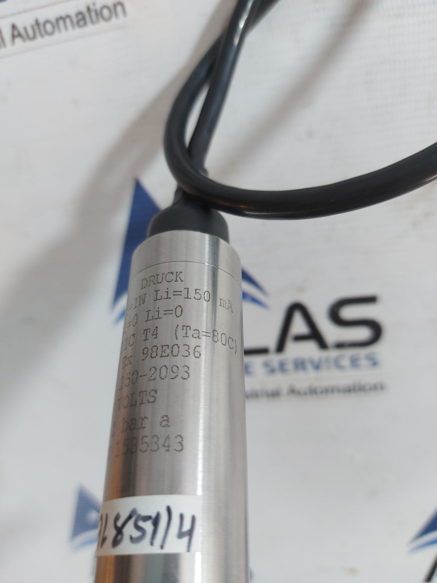 DRUCK PDCR 250-2093 PRESSURE SENSOR 0.5 TO 2 BAR A