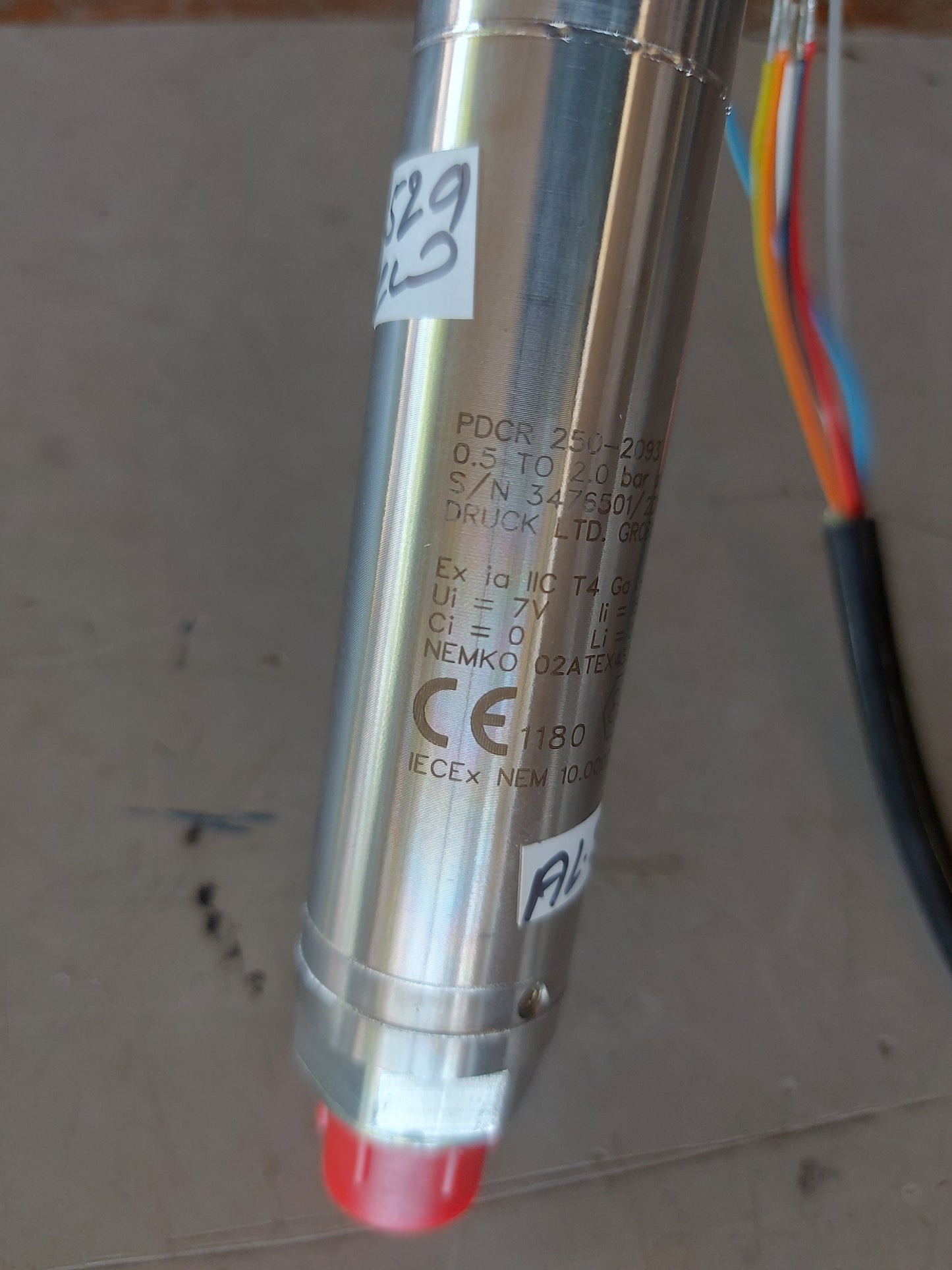 DRUCK PDCR 250-2093 PRESSURE TRANSDUCER 0.5-2.0 Bar