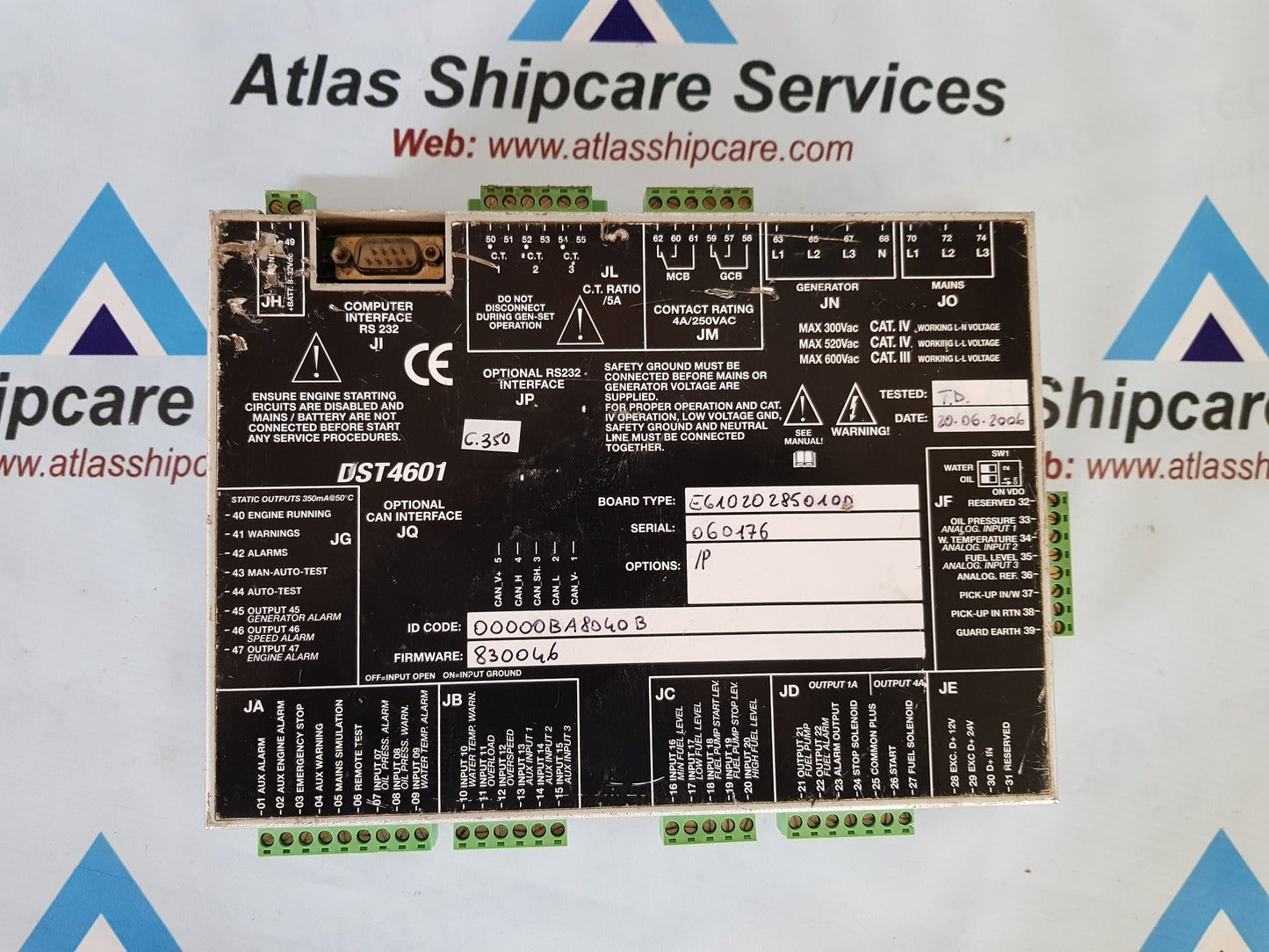 DST4601/P AUTOMATIC GEN-SET CONTROL DISPLAY