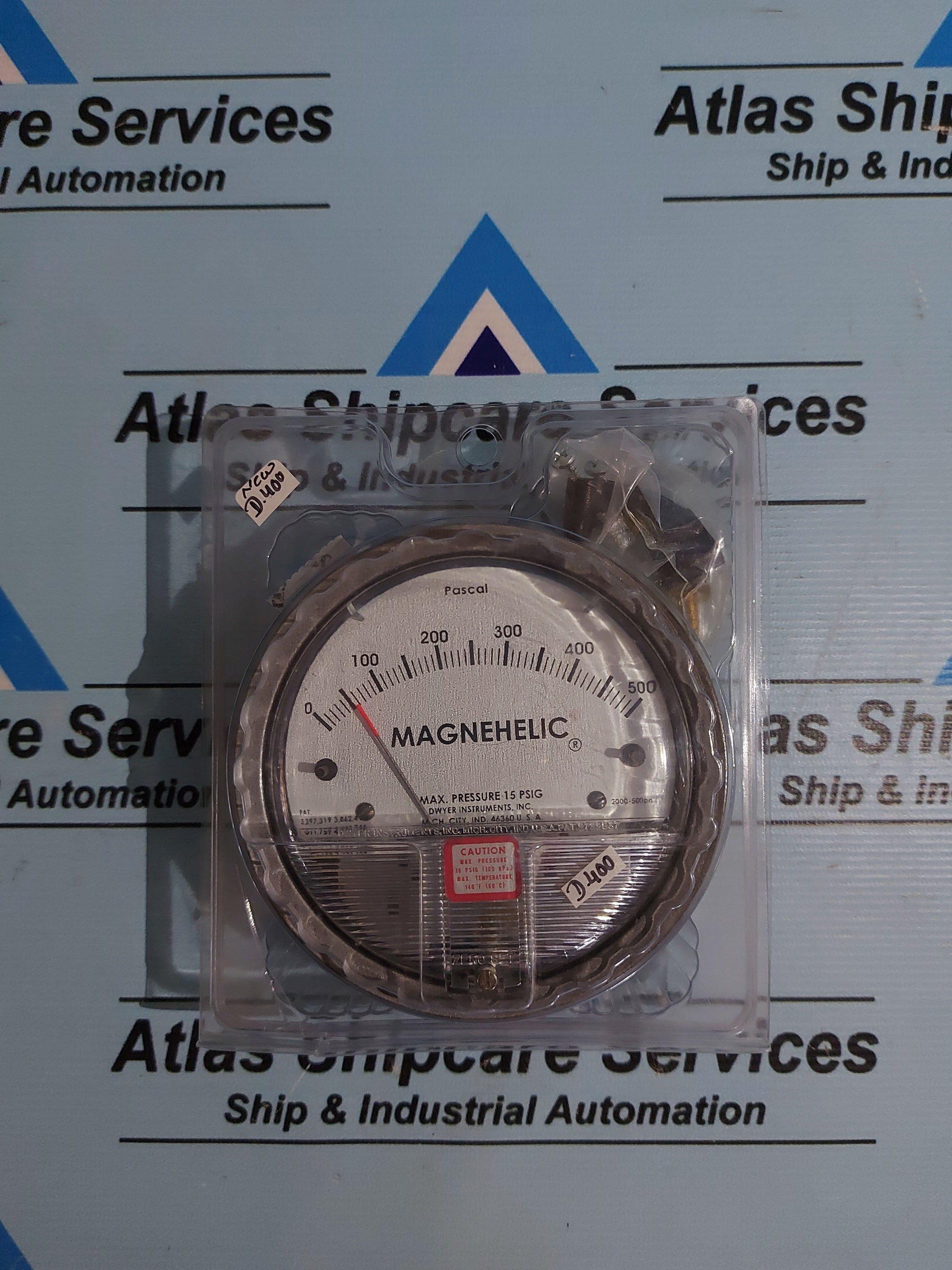 DWYER INSTRUMENTS 2000-500PA DIFFERENTIAL PRESSURE GAUGE – Atlas ...