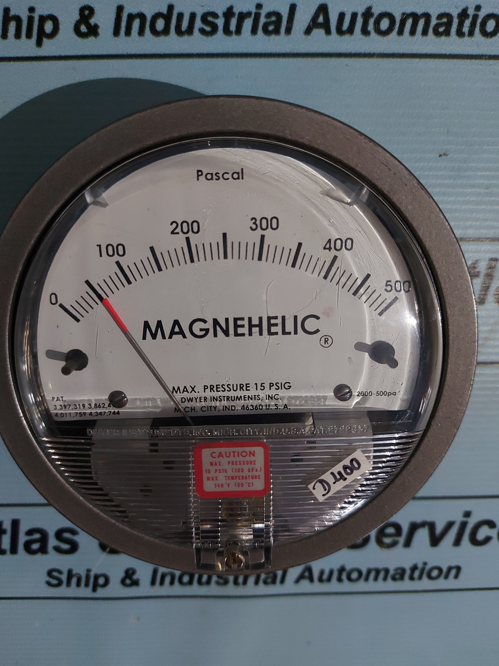 DWYER INSTRUMENTS 2000-500PA DIFFERENTIAL PRESSURE GAUGE – Atlas ...
