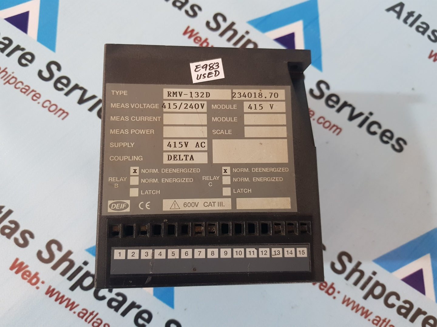 Deif RMV-132D Voltage Protection Relay VRY 84X1