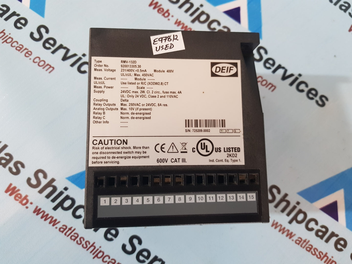 Deif RMV-132D Voltage Protection Relay