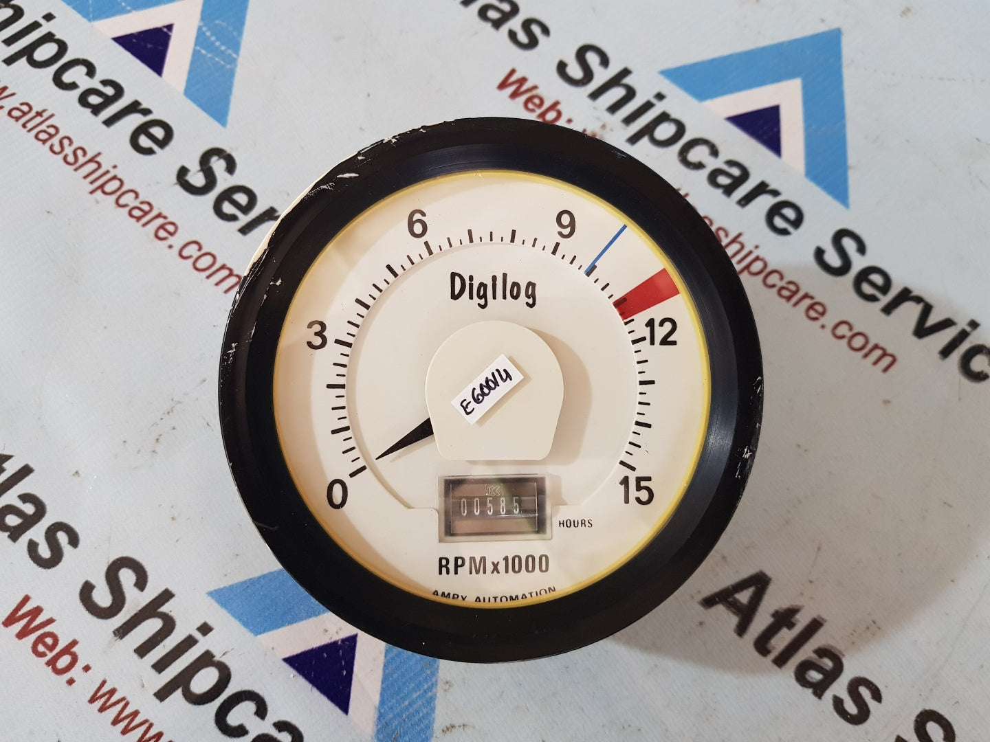 Digilog DL120C 100R Tachometer Indicator Rpm x 1000