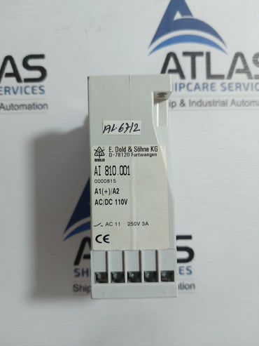 E.DOLD & SOHNE AI 810.001 RELAY 110V AC/DC