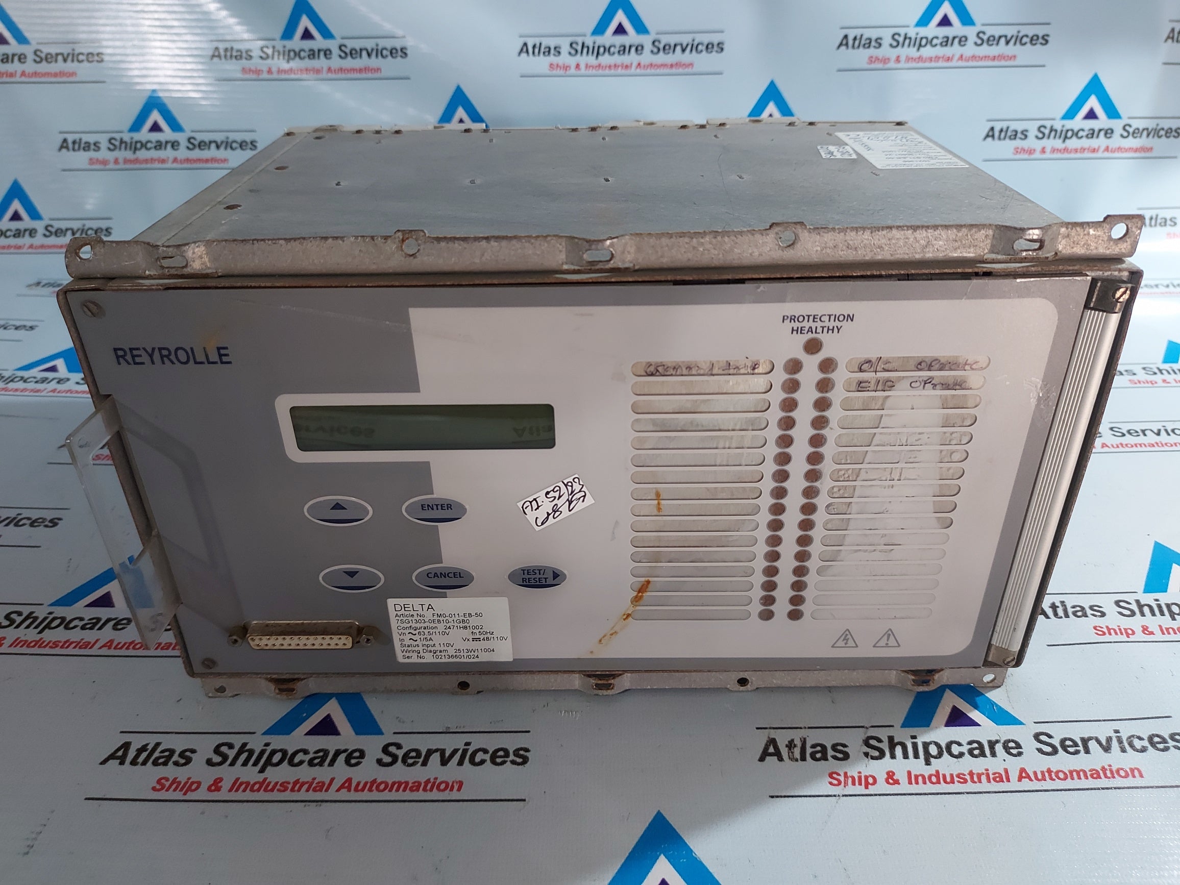 EASUN REYROLLE DELTA FM0-011-EB-50 PROTECTION RELAY – Atlas Shipcare ...