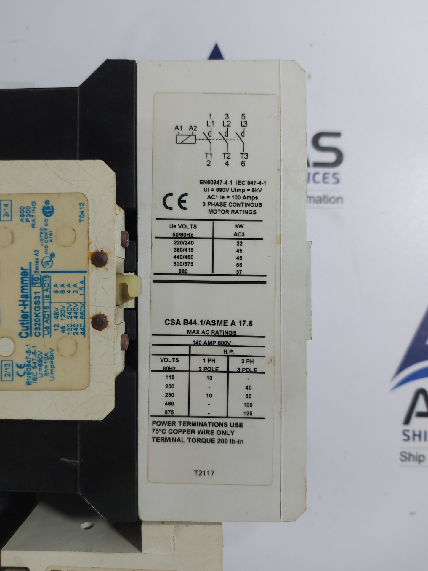 EATON AE16NN0 10E FREEDOM SERIES NON-REVERSING IEC MAGNETIC STARTER