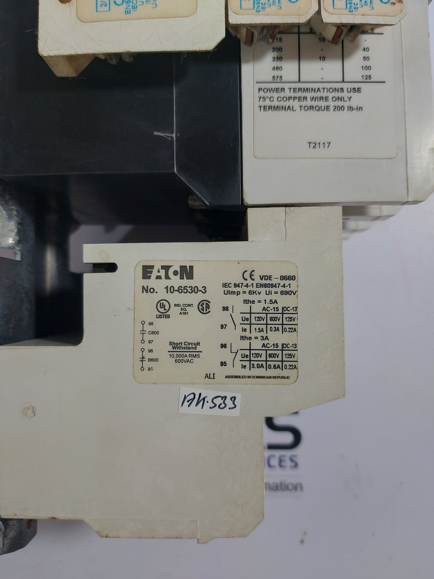 EATON AE16NN0 10E FREEDOM SERIES NON-REVERSING IEC MAGNETIC STARTER