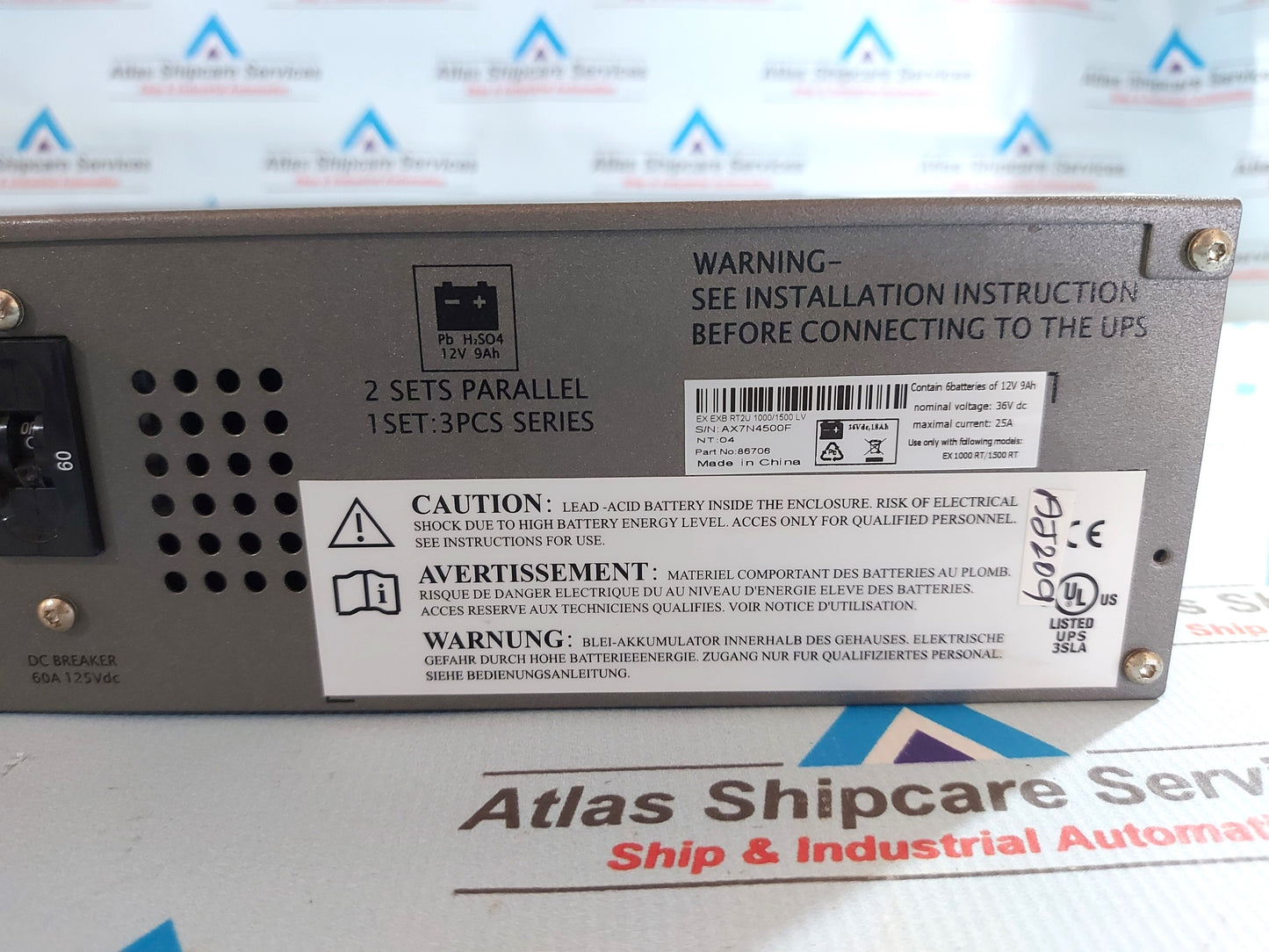 EATON EX EXB RT2U 1000/1500 LV UPS BATTERIES