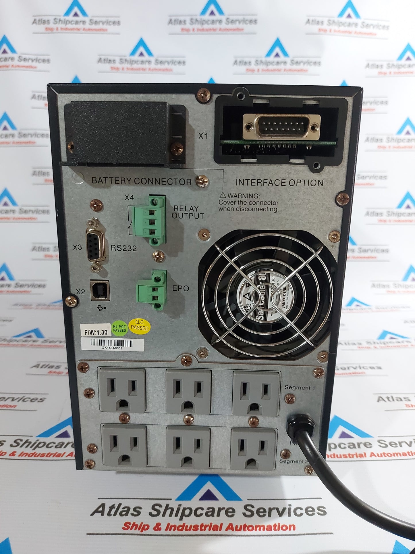 EATON PW9130L1500T-XL UPS 125V/120V/110V/100V~ 48VDC,34A COMPUTER POWER SUPPLY