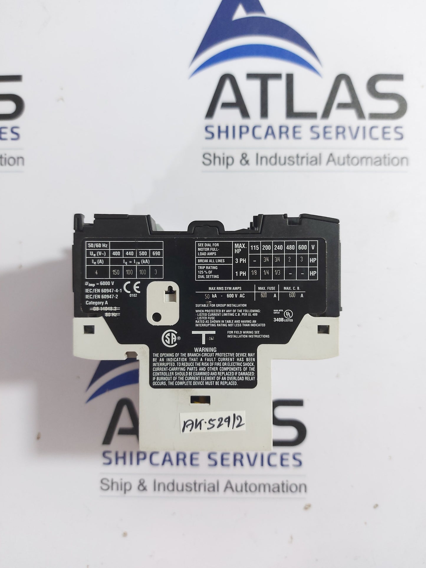 EATON XTPB004BC1 MOTOR PROTECTIVE CIRCUIT BREAKER 600Amp