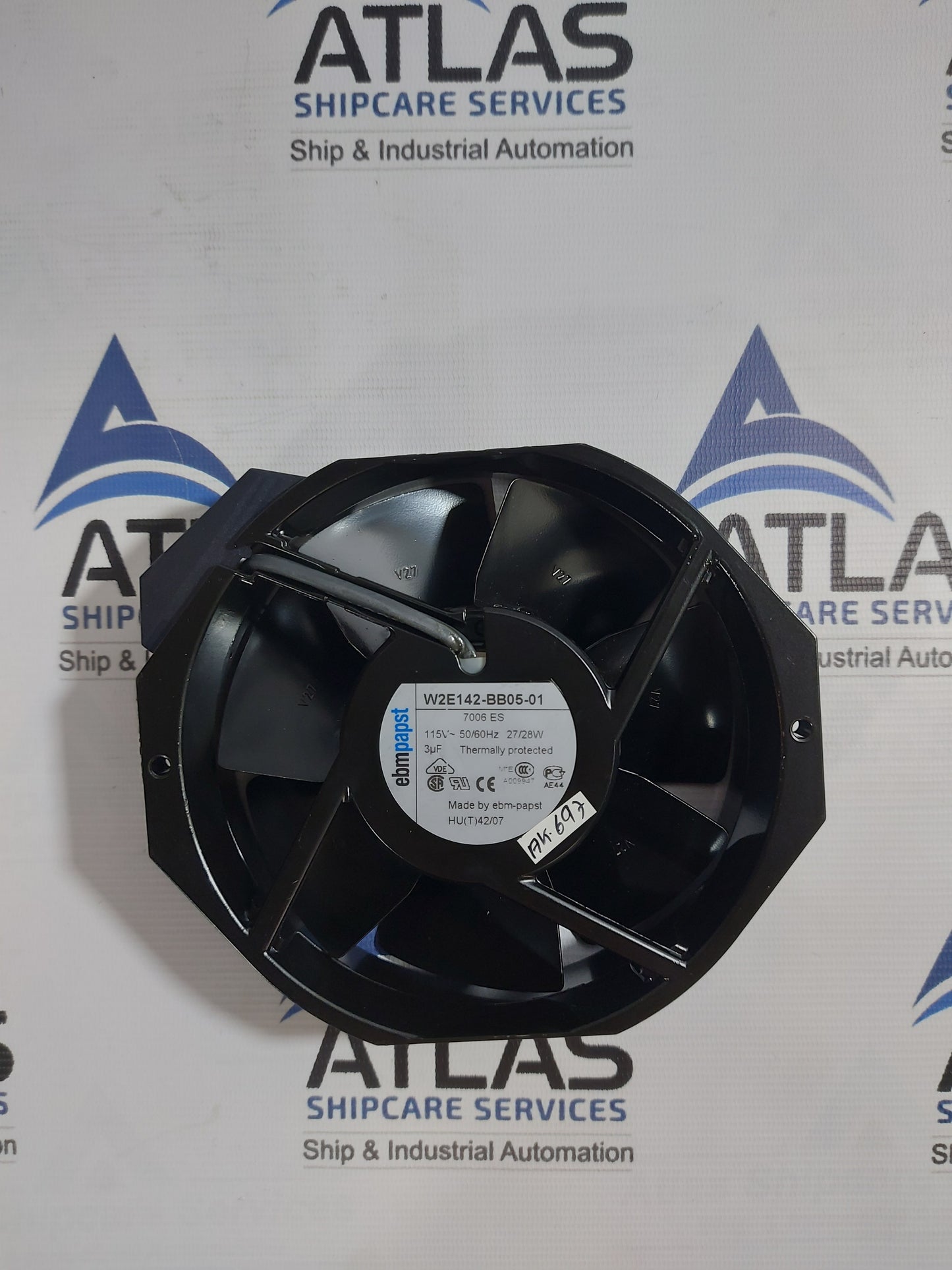 EBMPAPST W2E142-BB05-01 AXIAL COOLING FAN 115V~ 27/28W