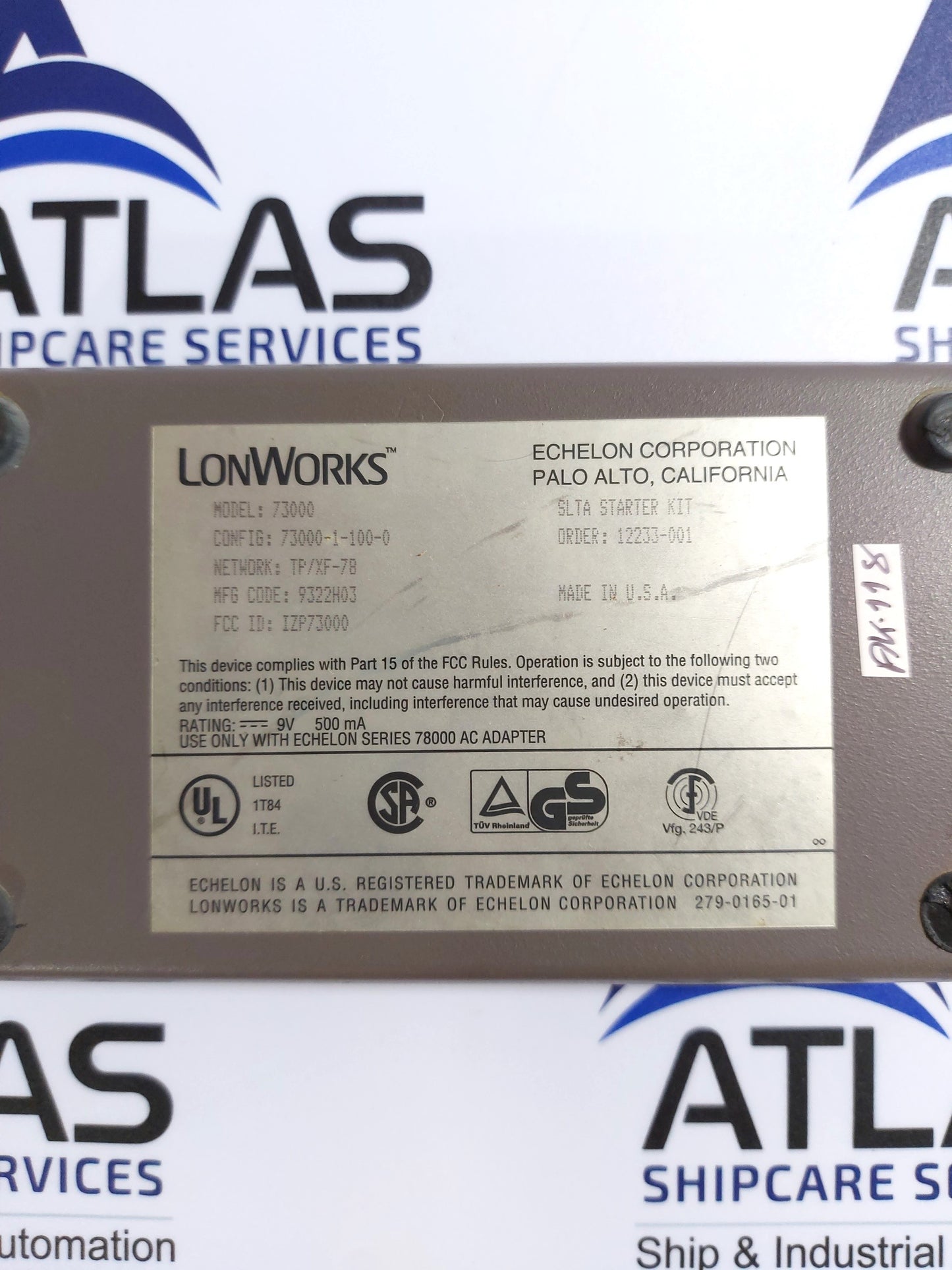 ECHELON 73000-1-100-0 LONWORKS LONTALK ADAPTER