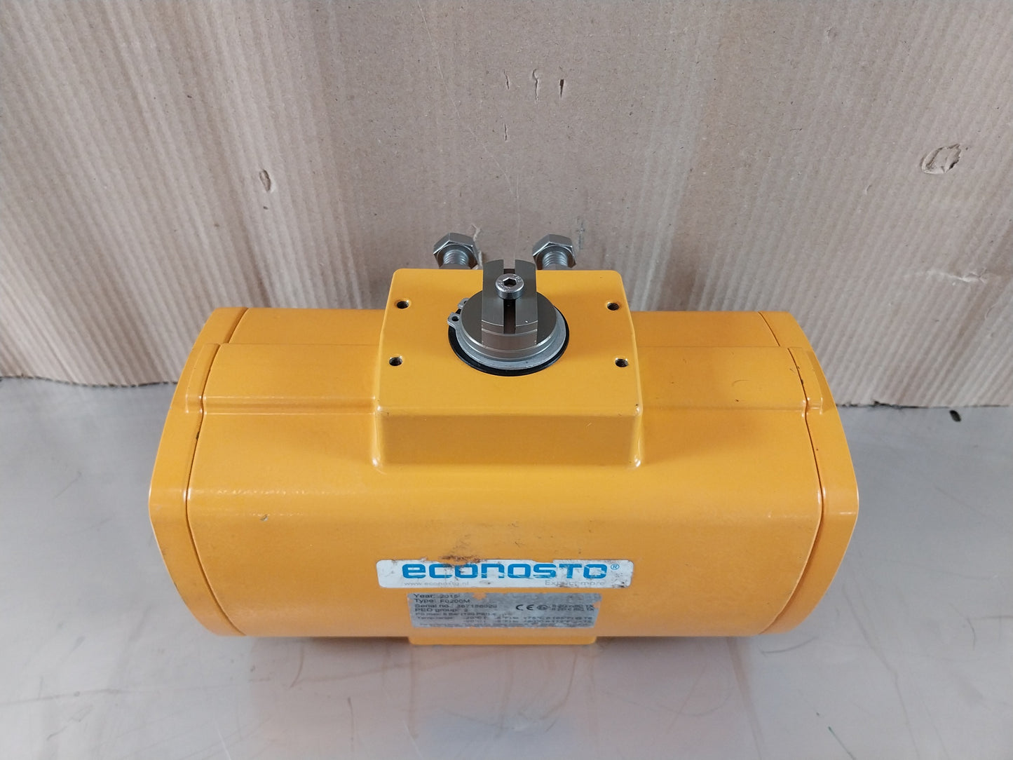 ECONOSTO F0200M PNEUMATIC ACTUACTOR PS MAX 8BAR (120 Psi)