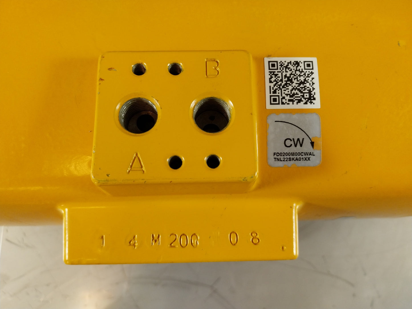 ECONOSTO F0200M PNEUMATIC ACTUACTOR PS MAX 8BAR (120 Psi)