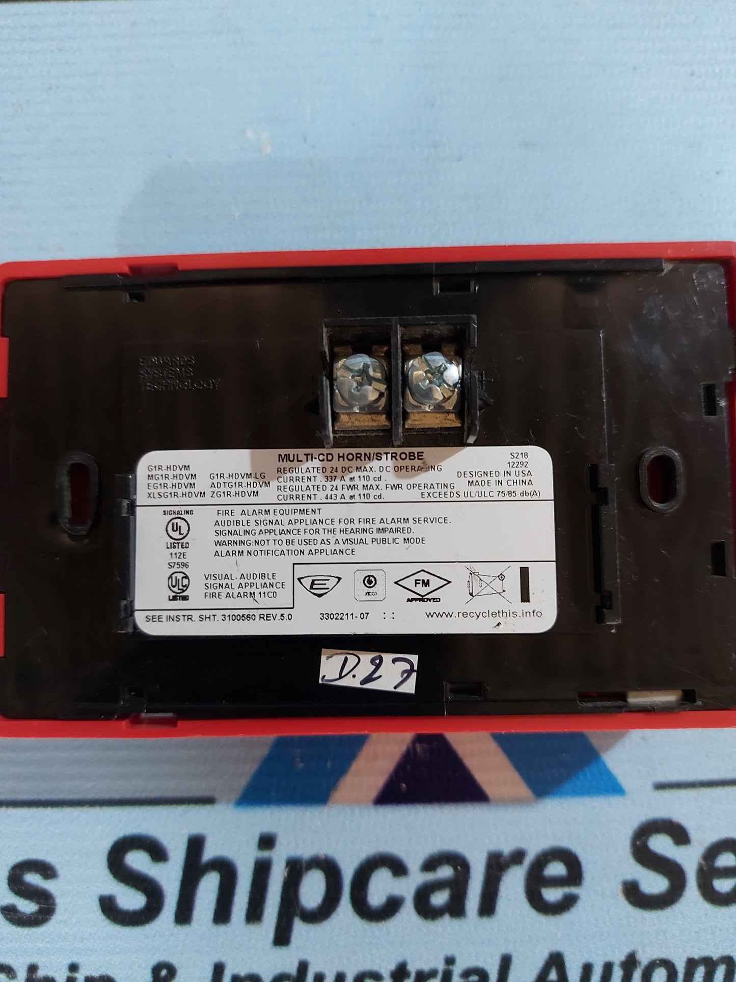 EDWARDS G1R-HDVM MULTI-CD HORN/STROBE