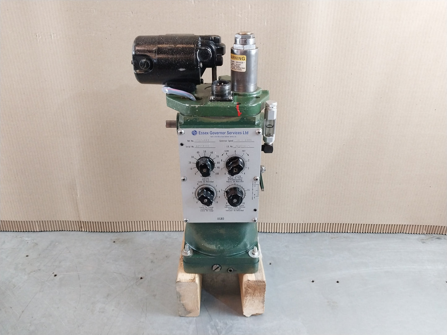 EGS UG8D 8522-447 UG GOVERNOR 500-1200 RPM