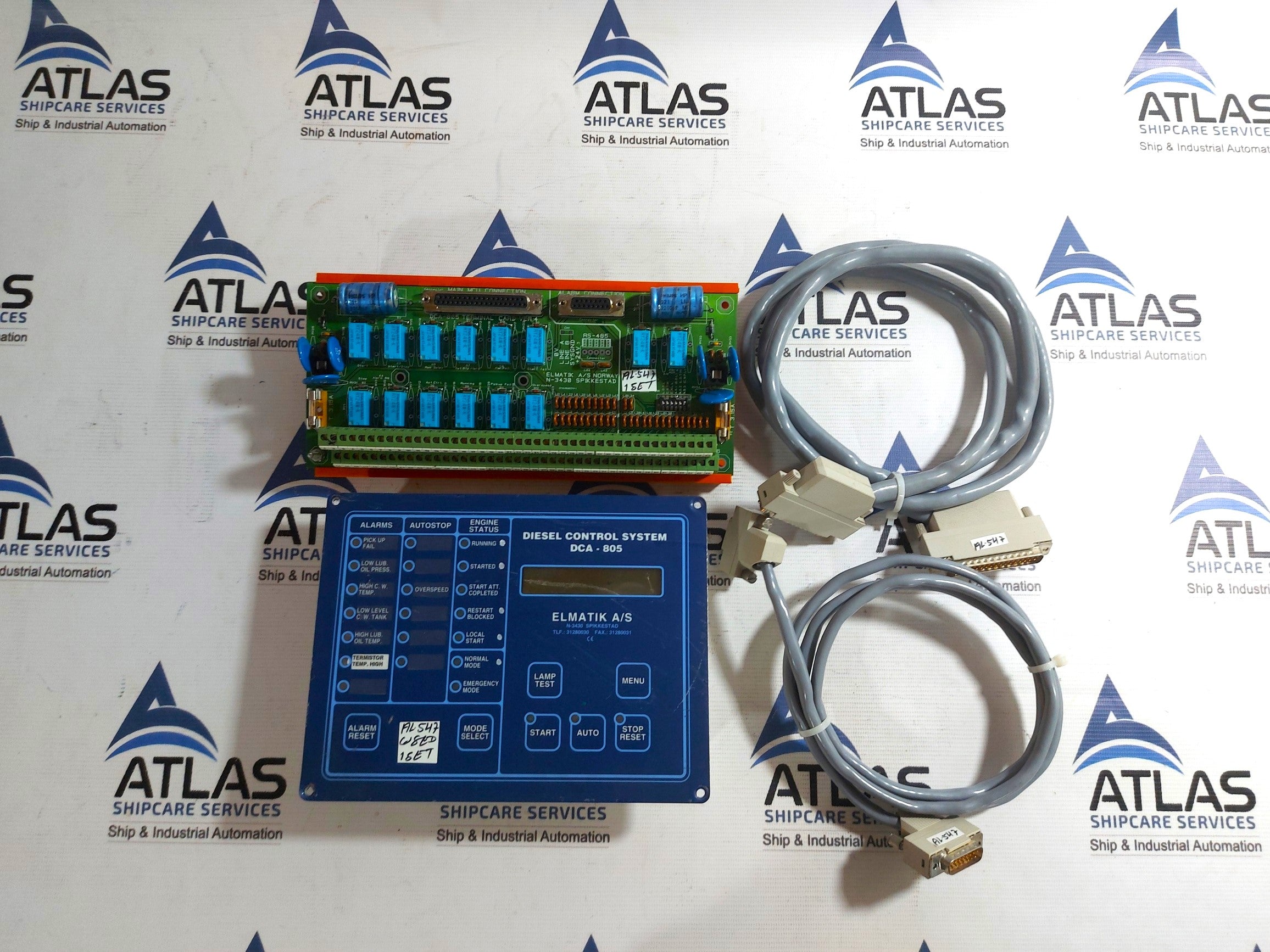 Dca Control Card ELDON KGT3424 ELMATIK A/S DIESEL CONTROL SYSTEM DCA-805 TERMINAL CARD ...